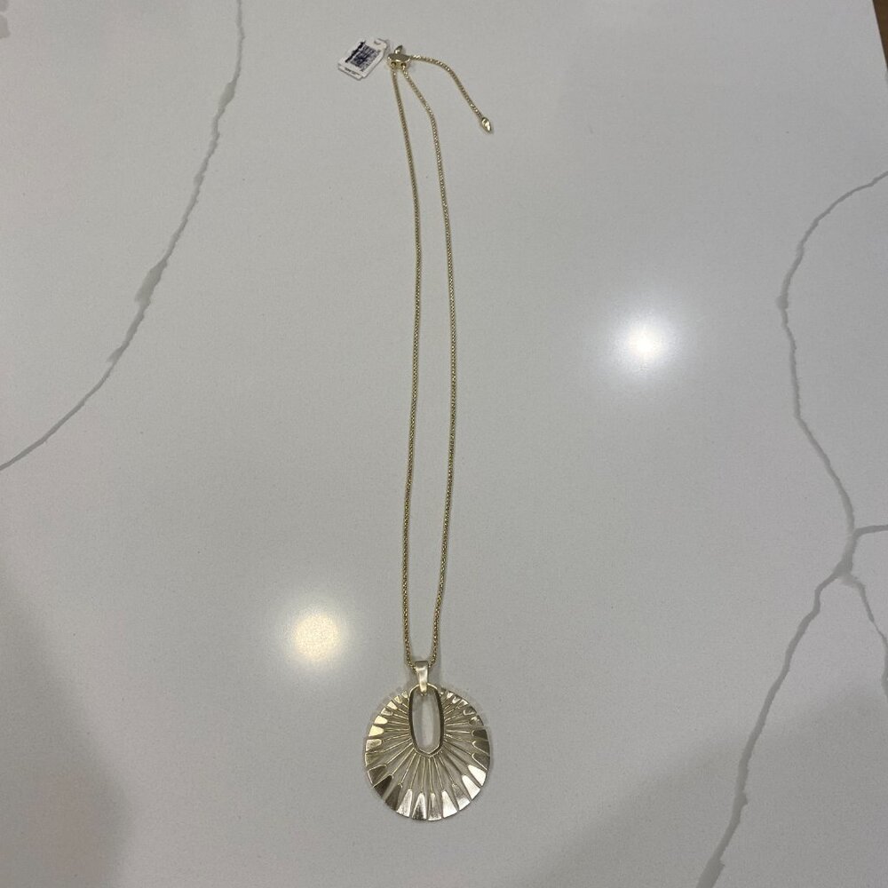 Kendra Scott Deanne Long Sunburst Necklace NWT - Picture 4 of 10